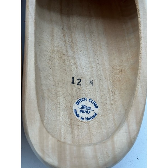 Men’s size 12 hand made Dutch Clogs made in Holland - Picture 6 of 6